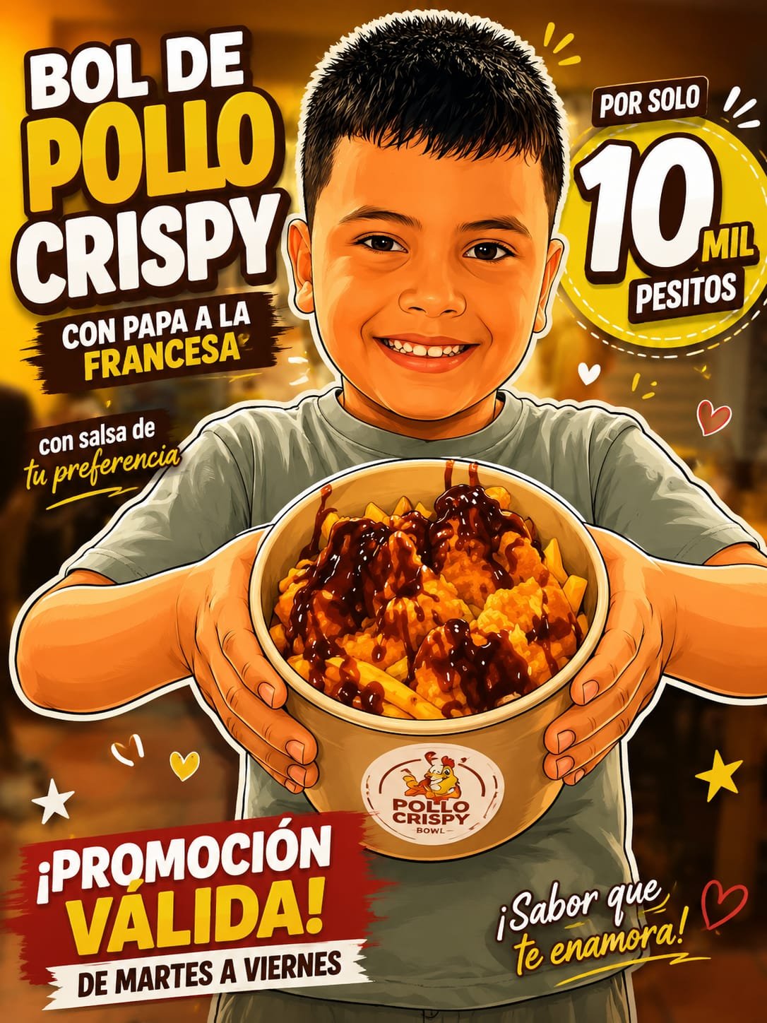 Bolw de pollo